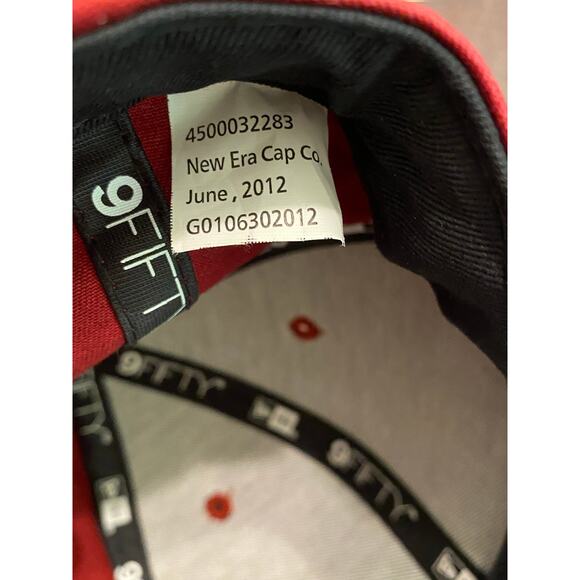 Quicksilver 9Fifty New Era Snapback Red Black One Size Fits Most Skate Surf - Picture 9 of 9